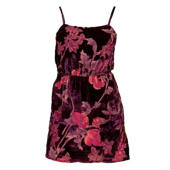Honey Belle velvet burnout floral mini dress - Picture 5 of 10